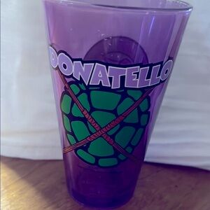 Purple and Green Teenage Mutant Ninja Turtle Donatello Glass